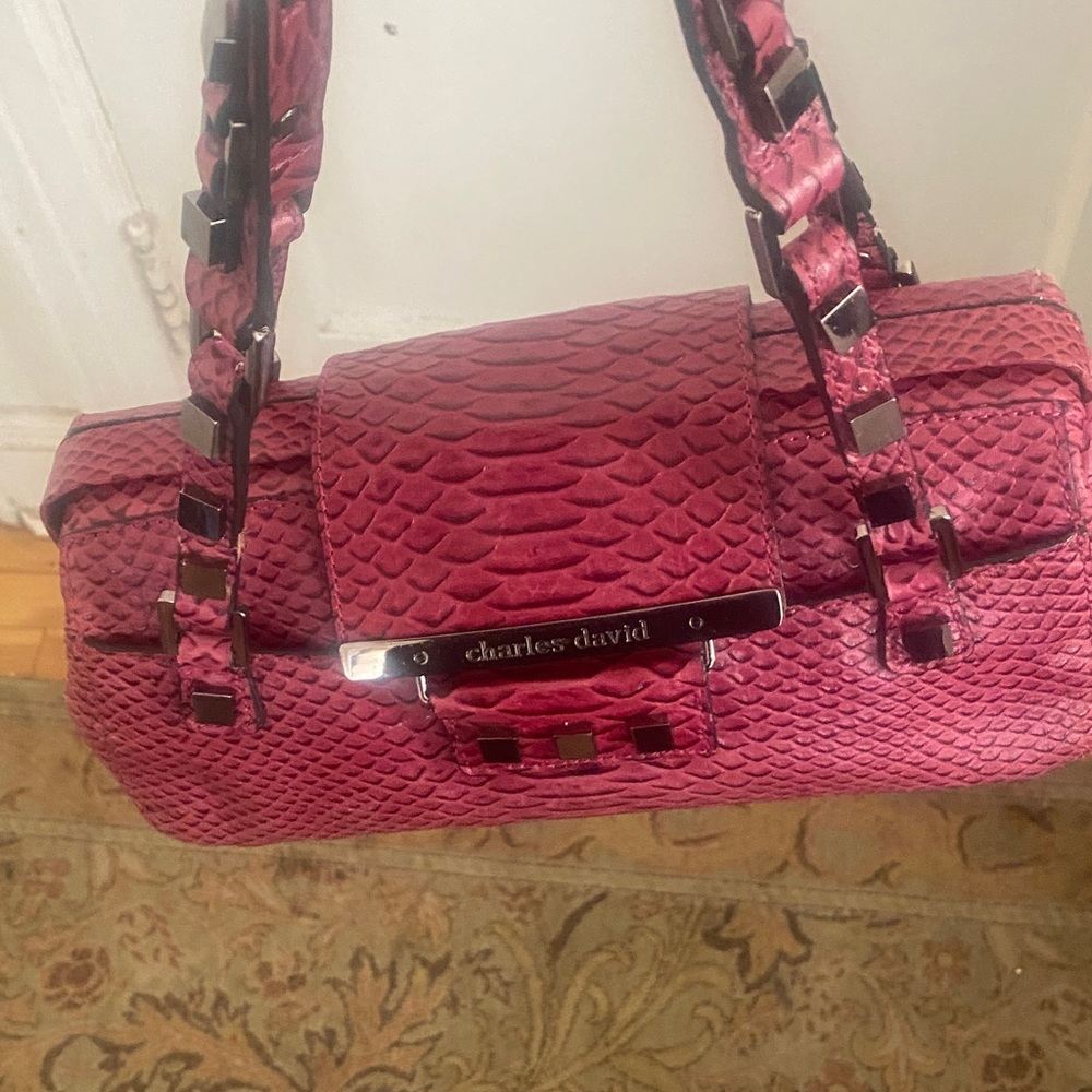 Charles David Burgundy Shoulder Bag - Picture 5 of 5